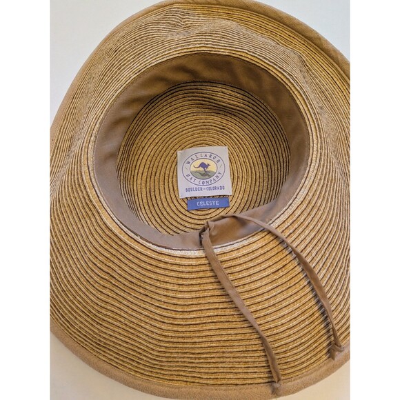 WALLAROO Hat Co Celeste Wide Brim Sun Beach Hat Travel Packable Summer Coastal - Picture 5 of 5